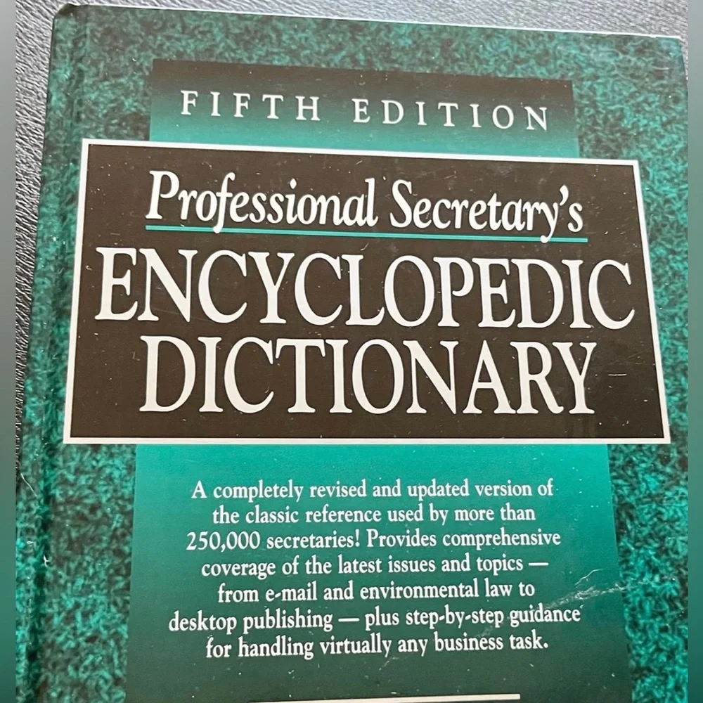 PROFESSIONAL SECRETARY’S REFERENCE MANUAL BOOK (5TH EDT - 1995 - PRENTICE HALL)